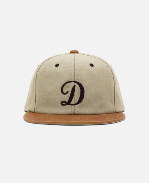 The H.W.Dog & Co. - 2 Tone Leather Cotton Cap (Beige