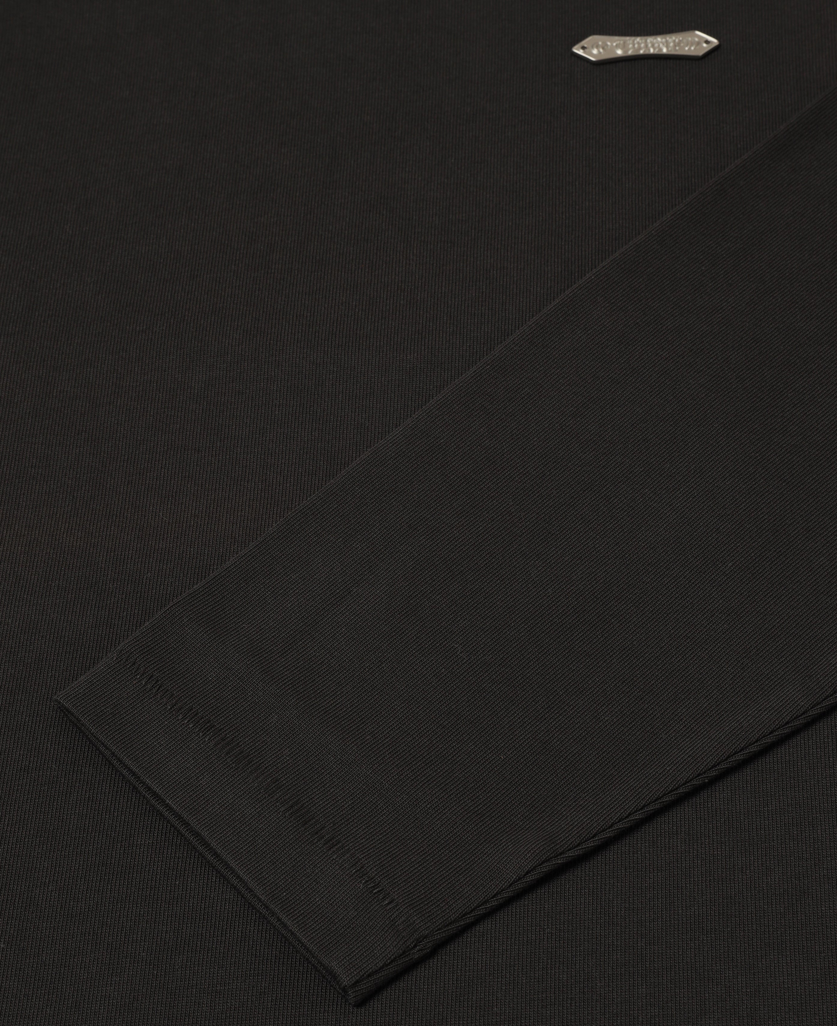 Luminous Dawn Flocked Long Sleeve T-Shirt (Charcoal)