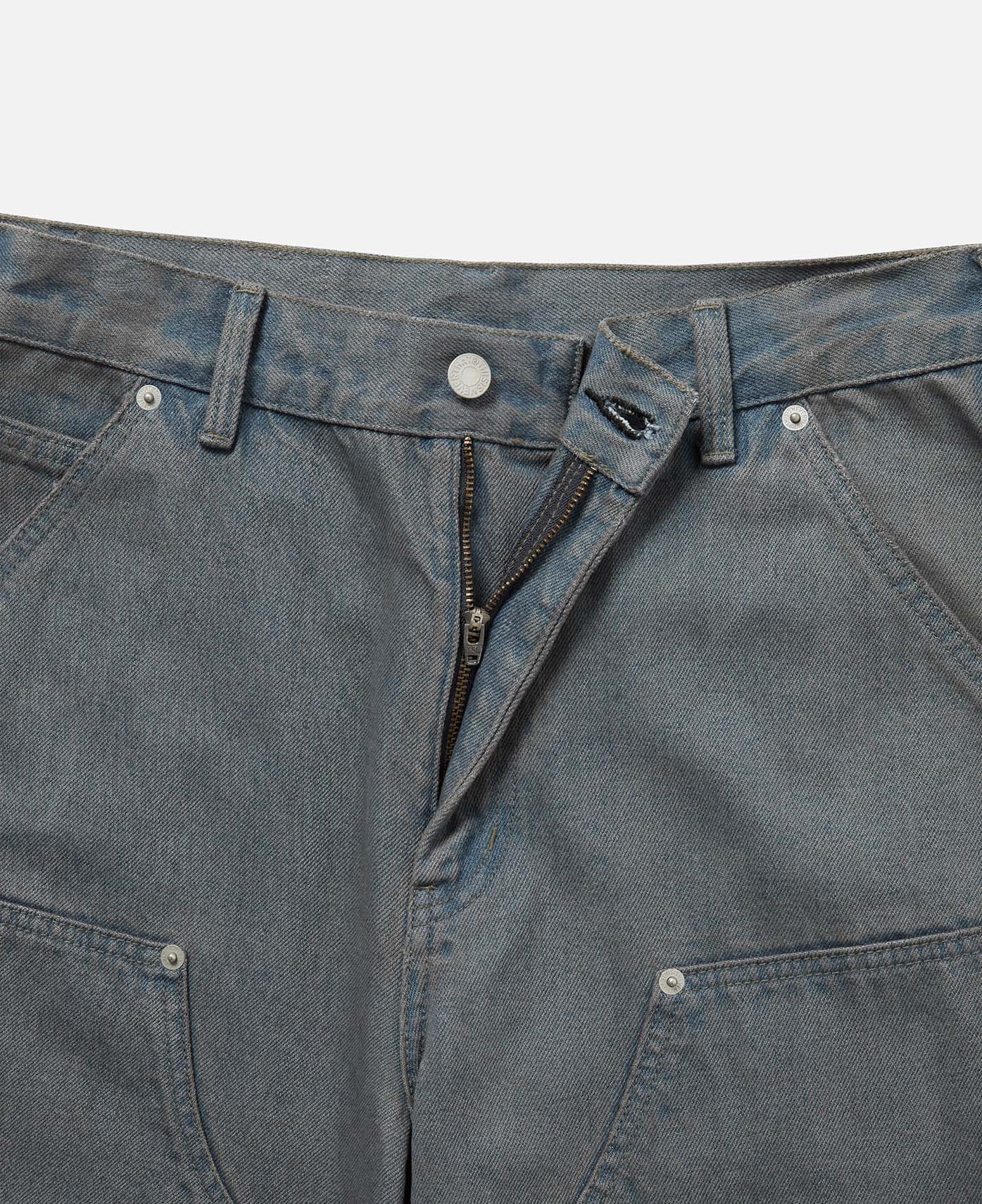 Denim Double Knee Pants (Navy)