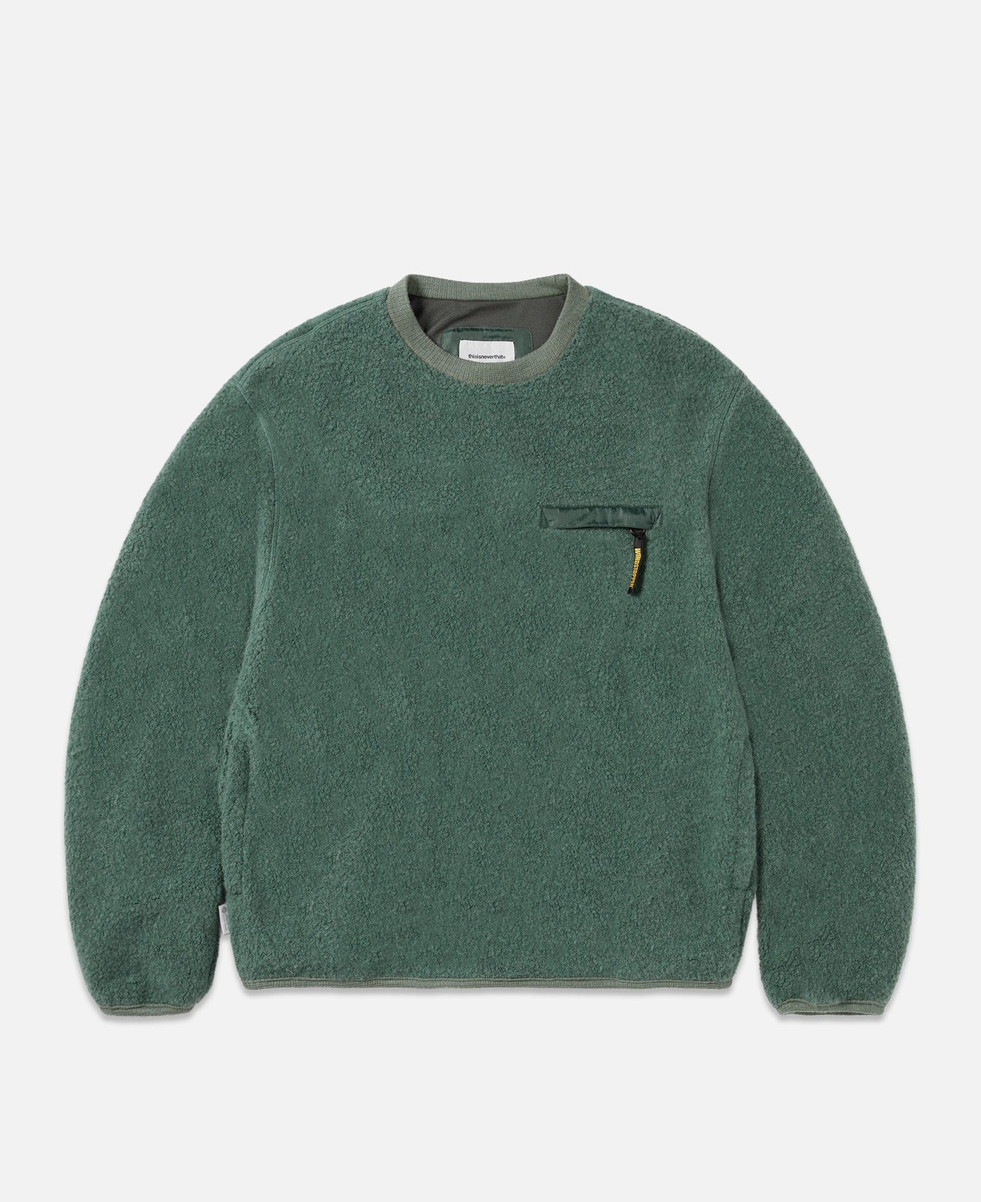 Gore-Tex Windstopper®  Wool Fleece Crewneck (Green)