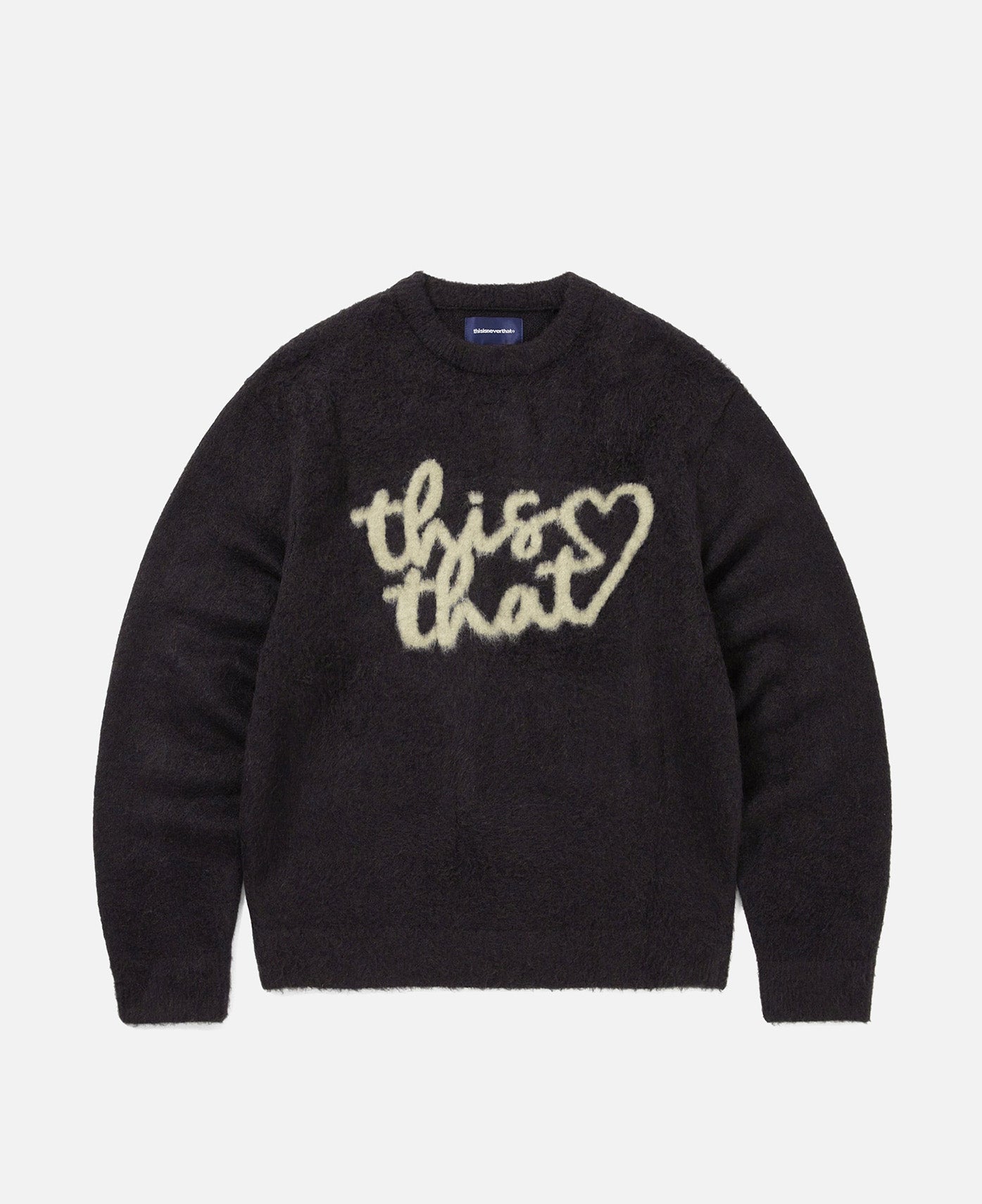Heart Logo Knit Sweater (Navy)