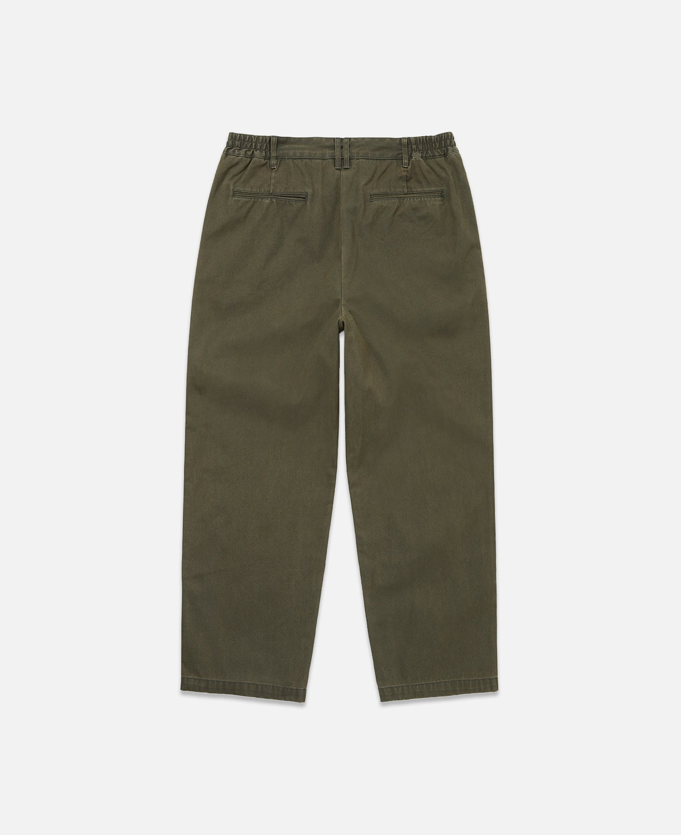 Double Pleated Wide Pants (Olive)