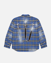 Arab Sword Flannel Shirt (Blue)