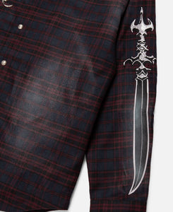 Arab Sword Flannel Shirt (Red)