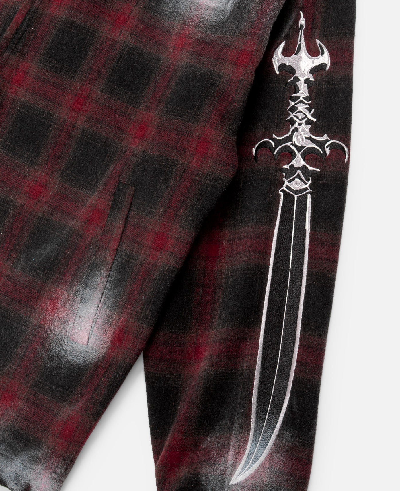 立*認様 Thug club Arab Sword flannel zip up THUG CLUB - Arab Sword Flannel Zip-Up | HBX