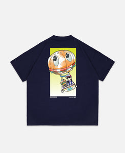 Anime Air Balloon T-Shirt (Navy)