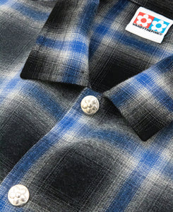 Brushed Flannel Shirt (Blue)