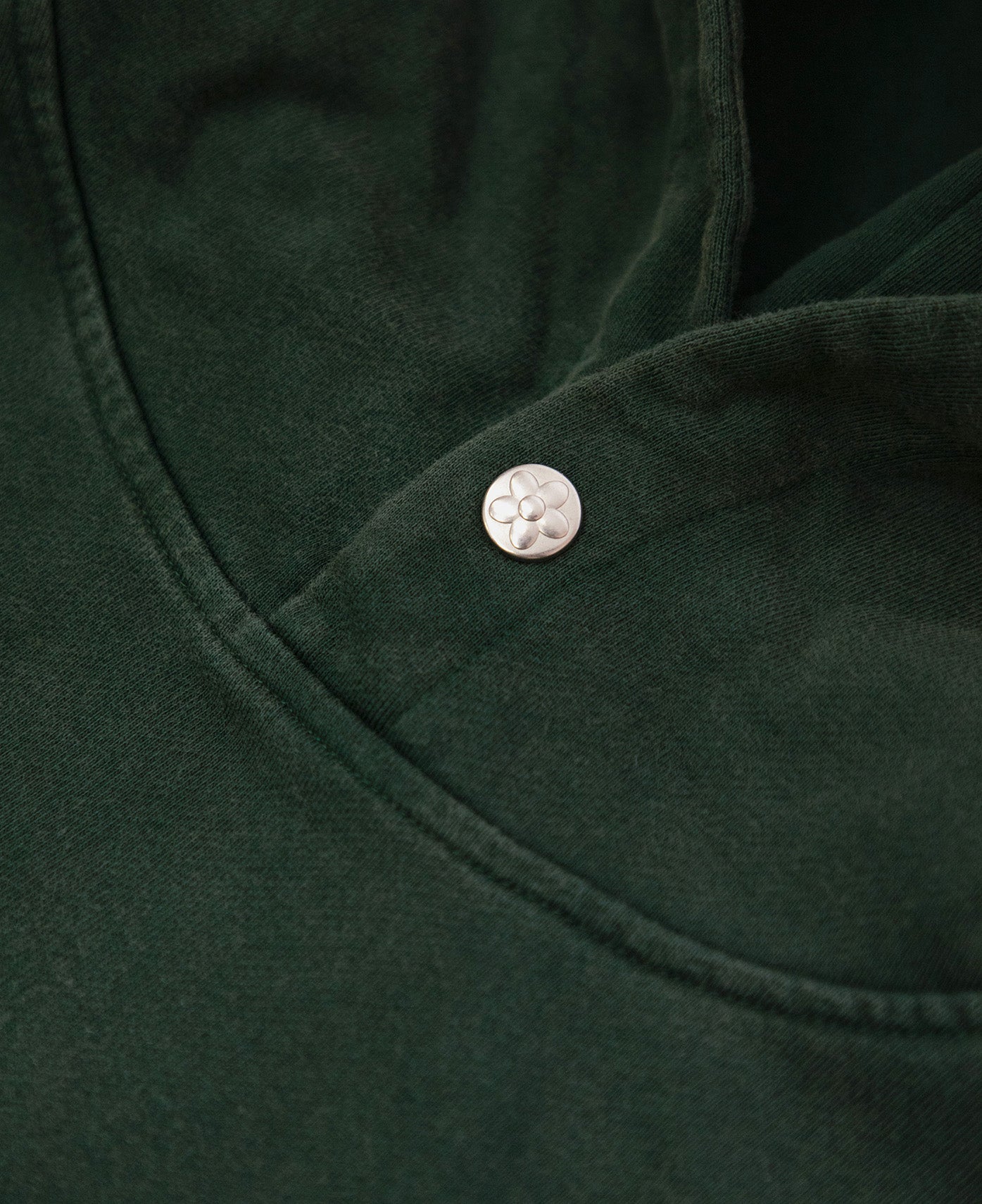 Cracked Flower Logo Hoodie (Green)