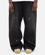 Double Pocket Robo Denim Pants (Black)