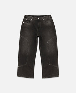 Double Pocket Robo Denim Pants (Black)