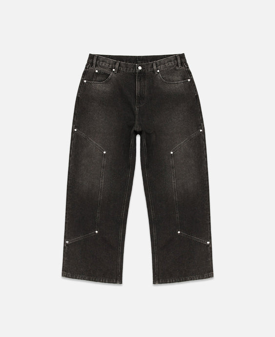 Double Pocket Robo Denim Pants (Black)