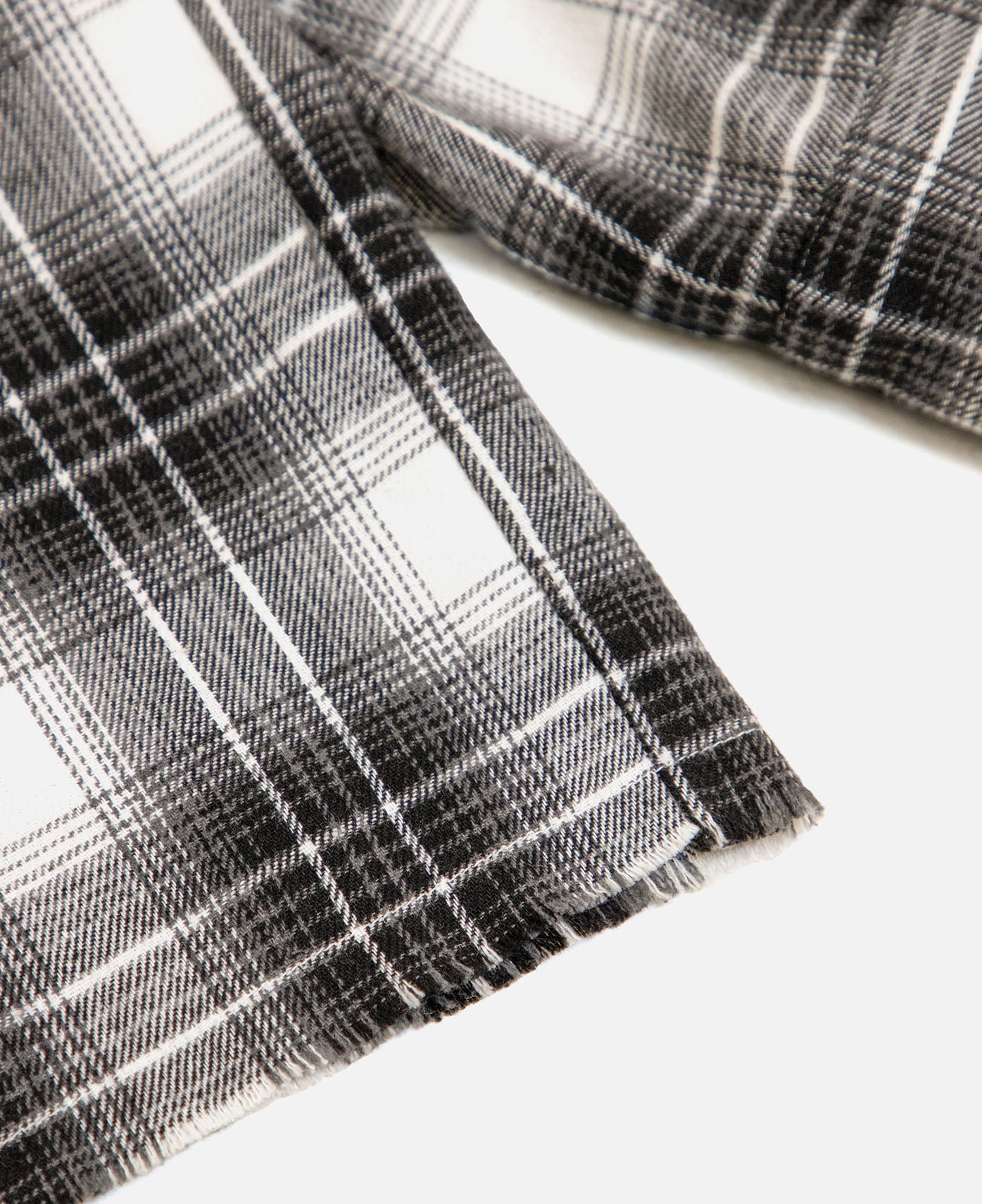 Flower Flannel Shirt (Grey)