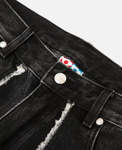 Fray Denim Jeans (Black)