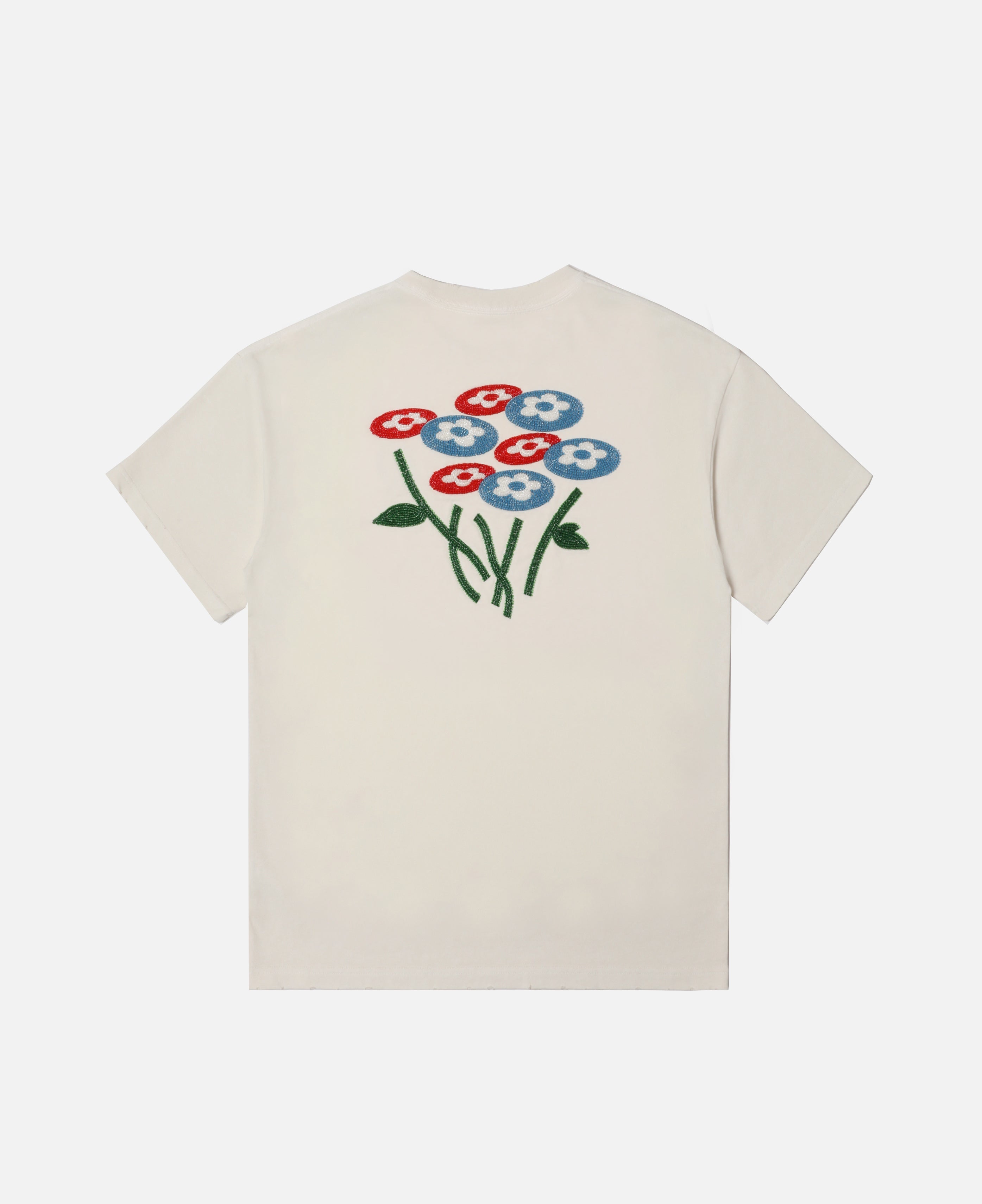 Beads Classic Flower T-Shirt (Off-White)