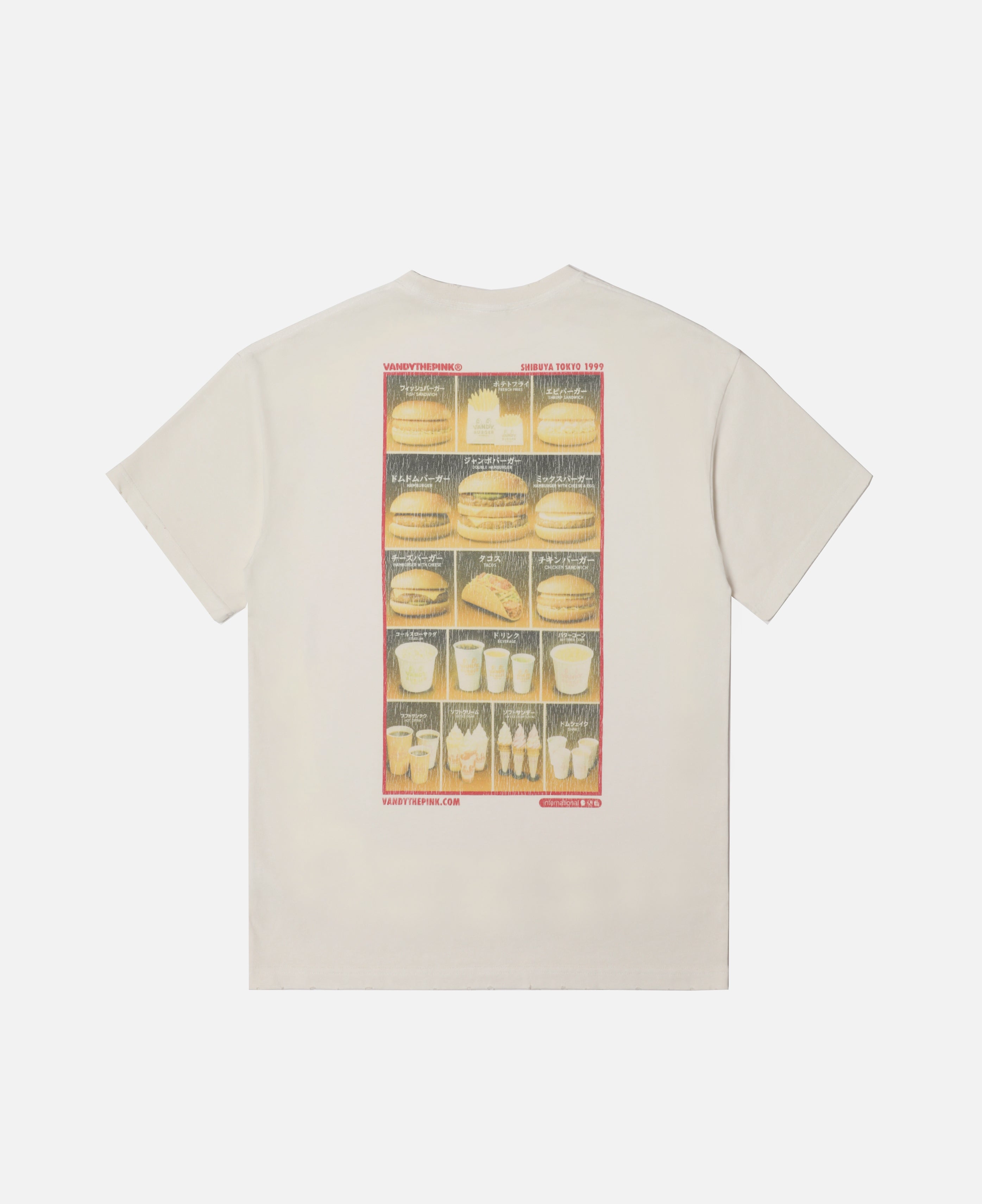 Burger Menu Eye Logo T-Shirt (White)