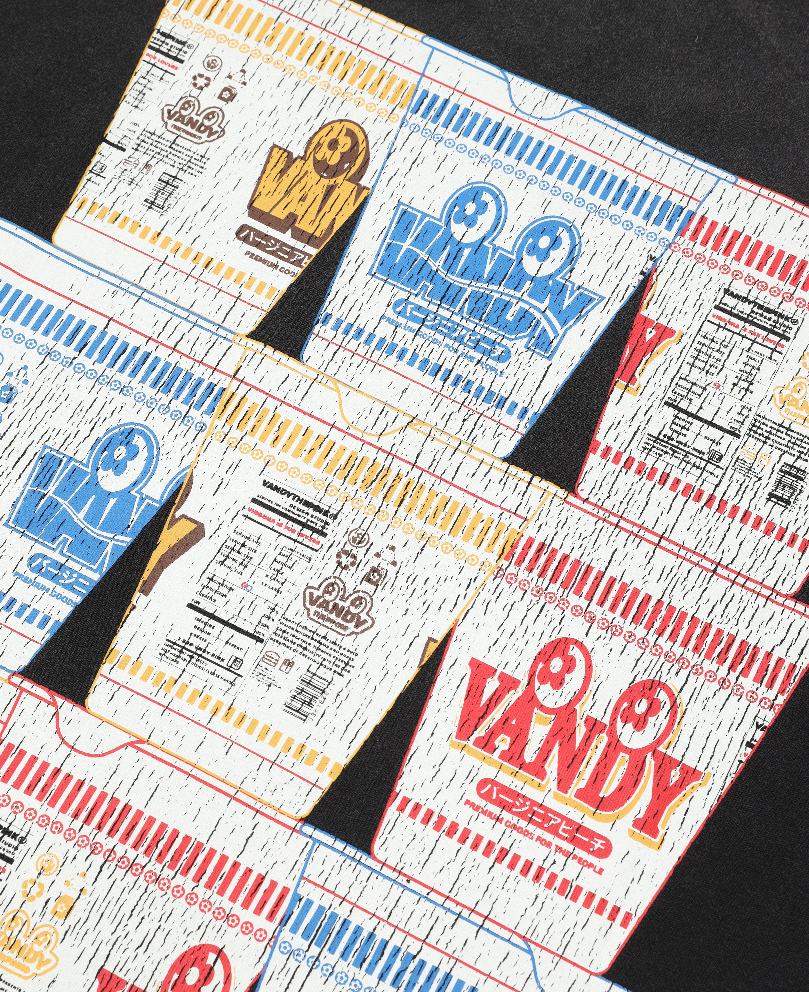 Cup Noodle Eye Logo T-Shirt (Black)