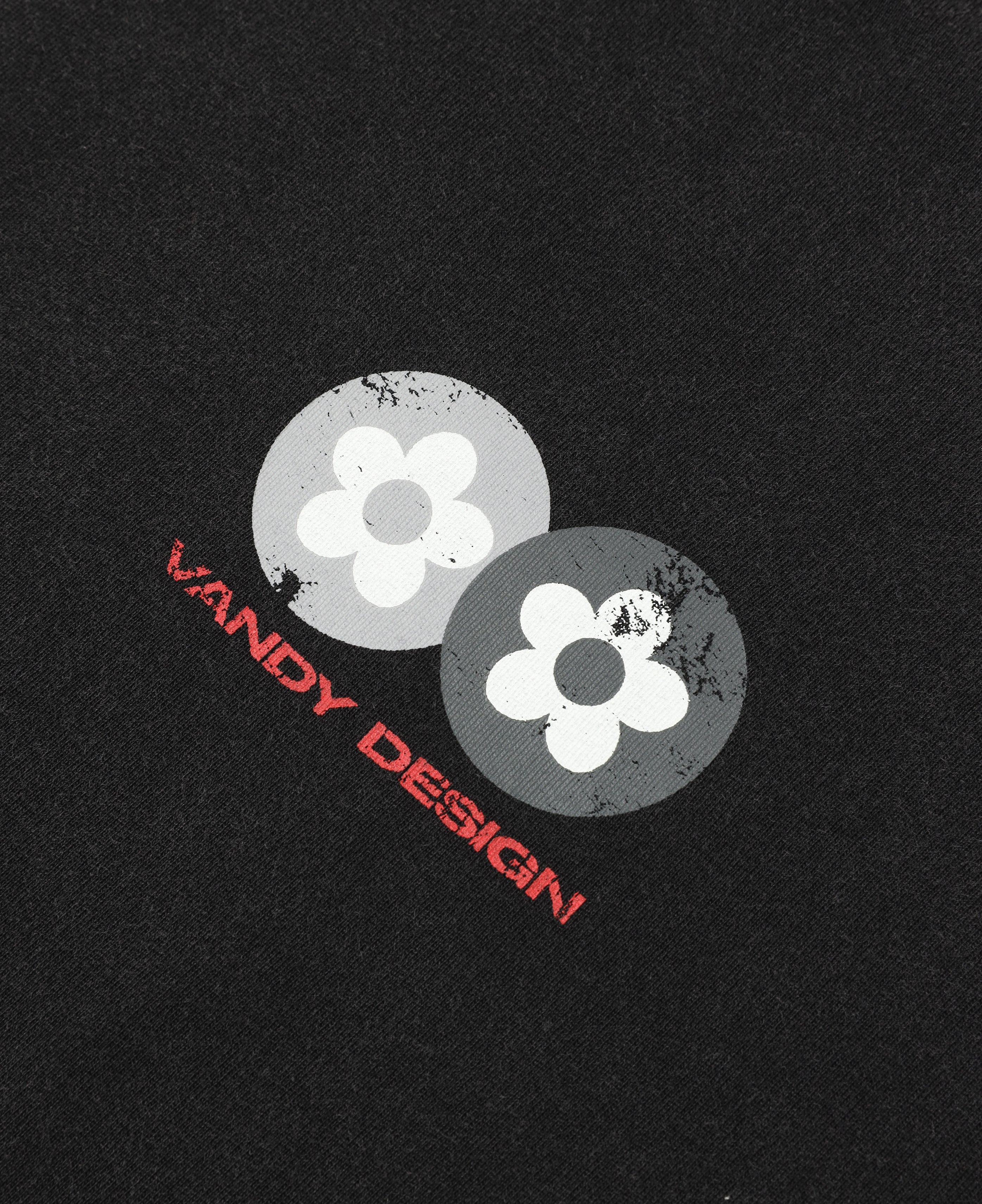 Two Flower T-Shirt (Black)