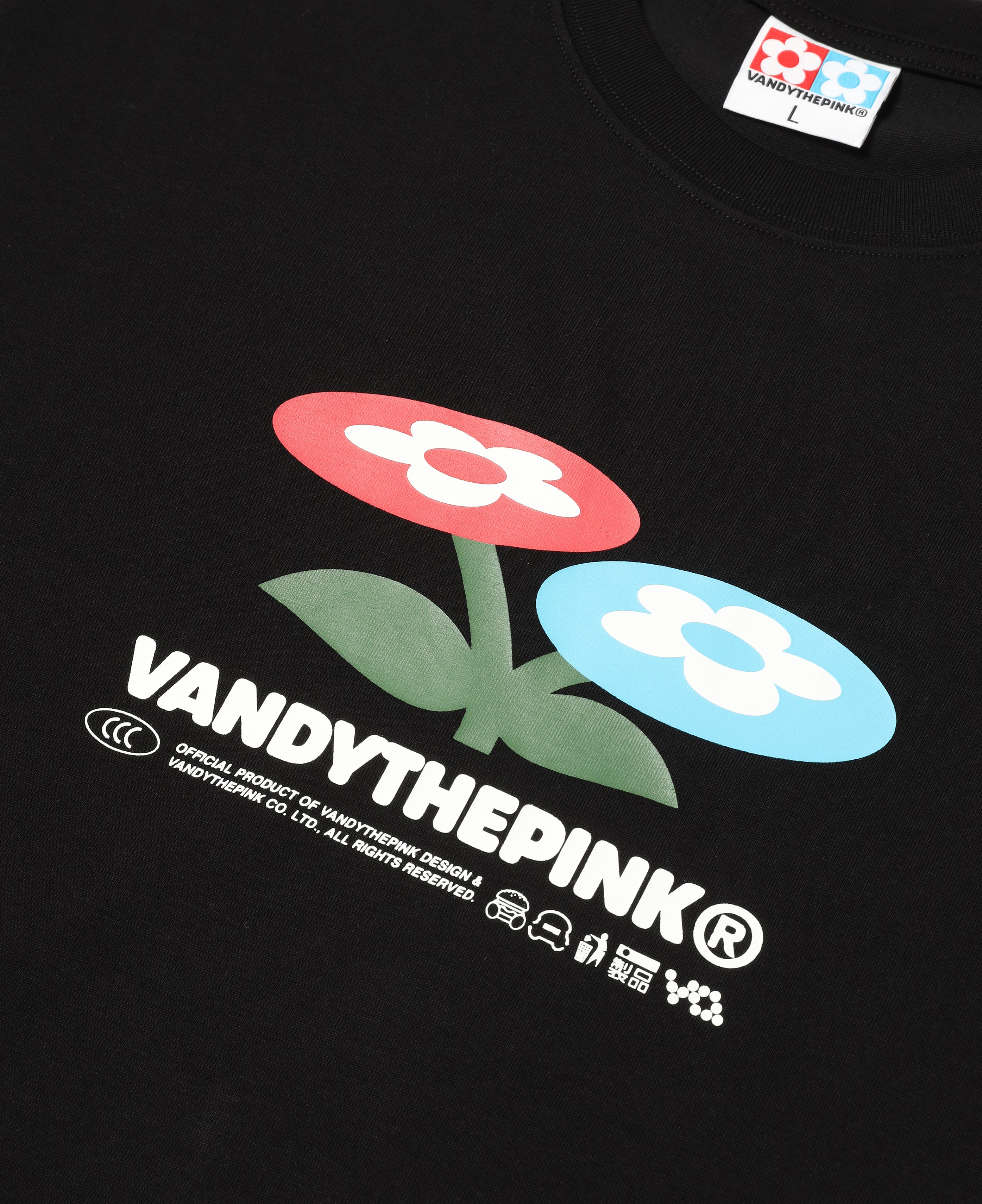 Va Classic Flower Bouquet T-Shirt (Black)