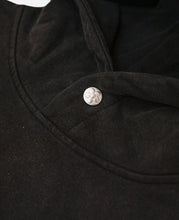 Washed Paint Splash Flower Hoodie (Black)