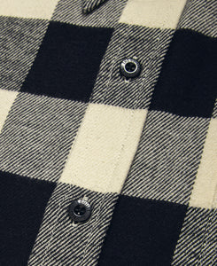 Flannel Regular Collar Shirt (Black)