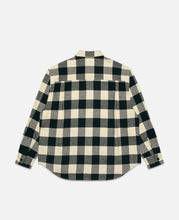 Flannel Regular Collar Shirt (Black)