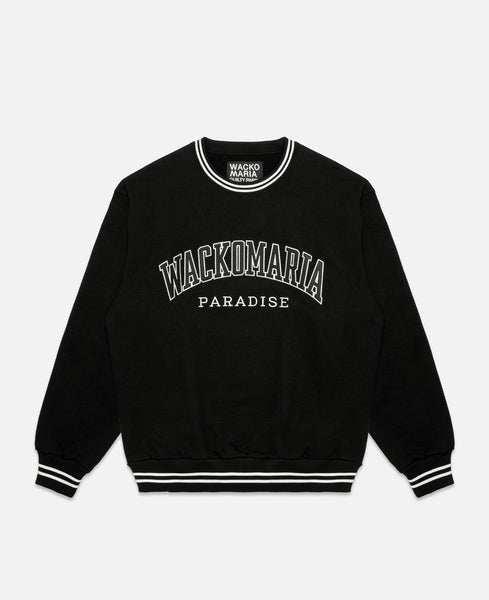 Wacko Maria - Heavy Weight Crew Neck Sweat Shirt (Type-1) (Black) –  JUICESTORE