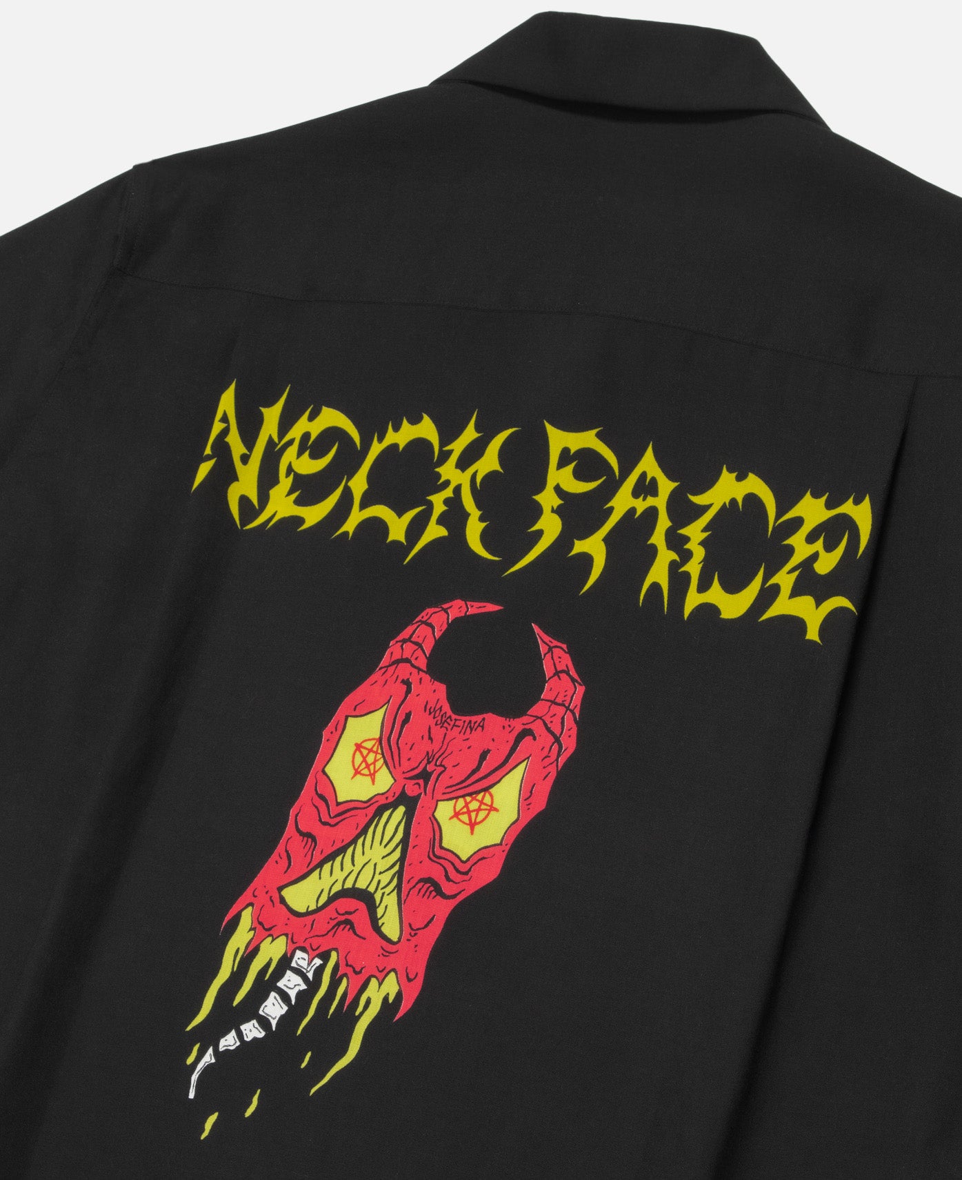 Neck Face S/S Hawaiian Shirt (Black)