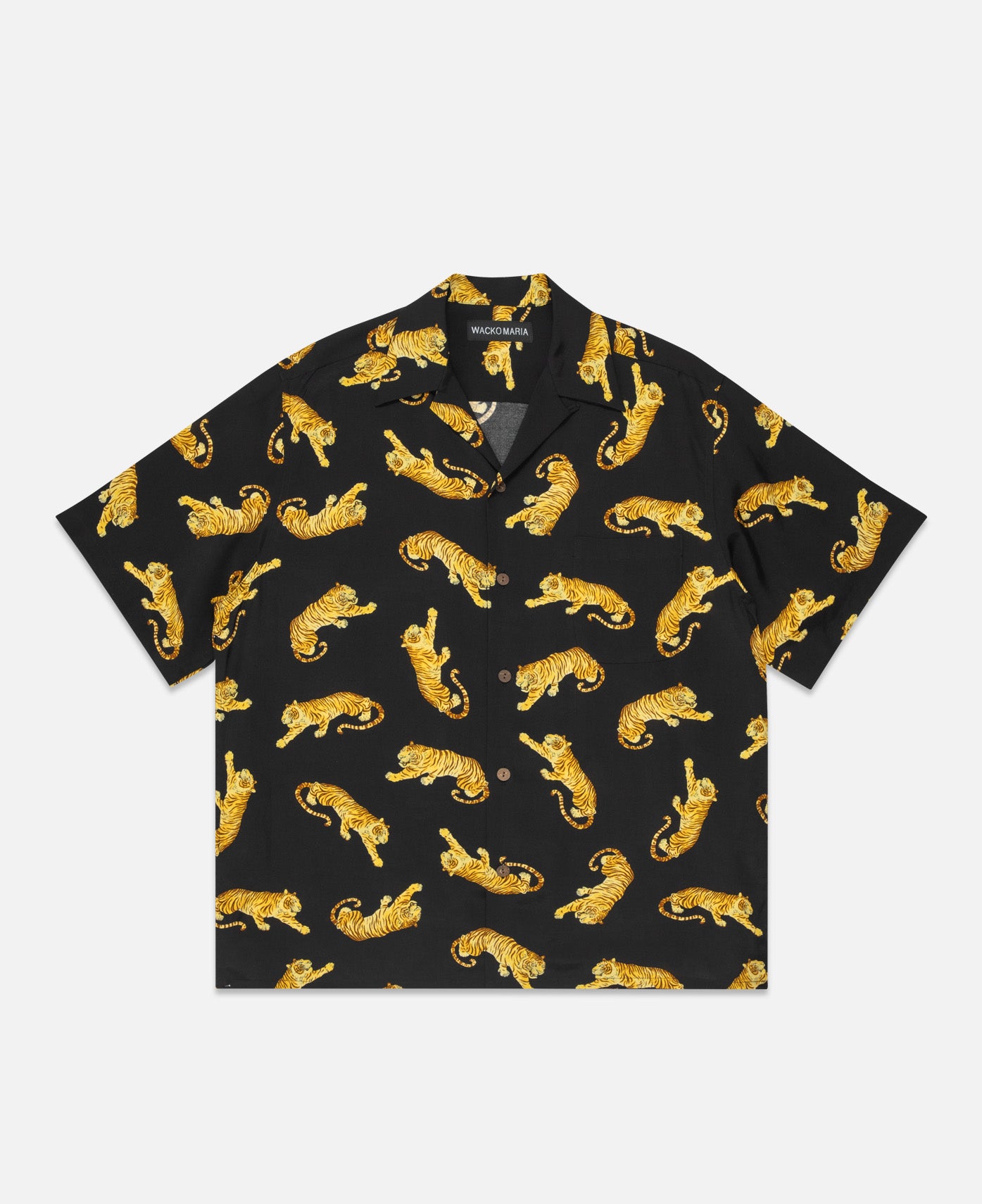 S/S Hawaiian Shirt (Type-8) (Black)