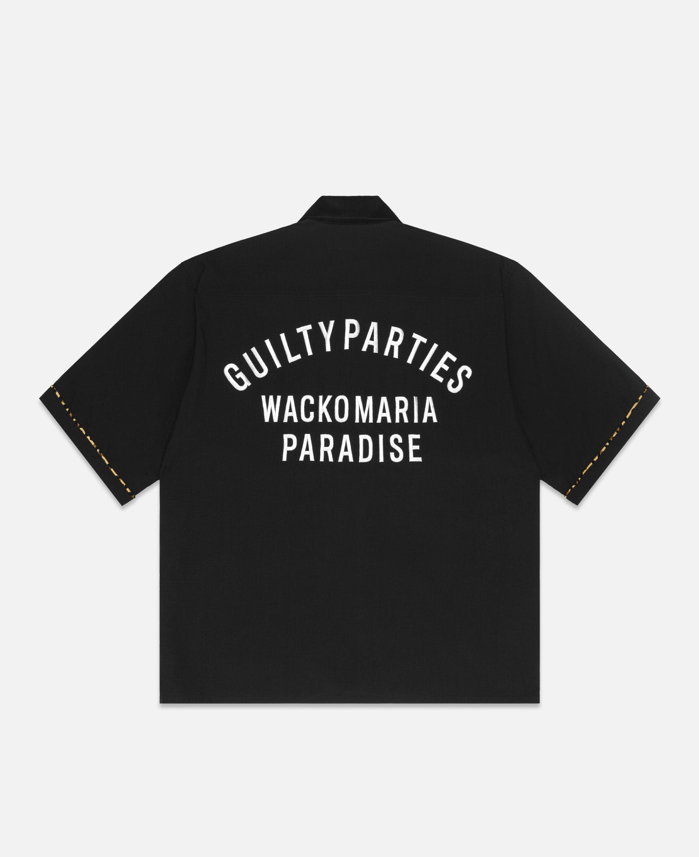 S/S Switching Shirt  (Black)