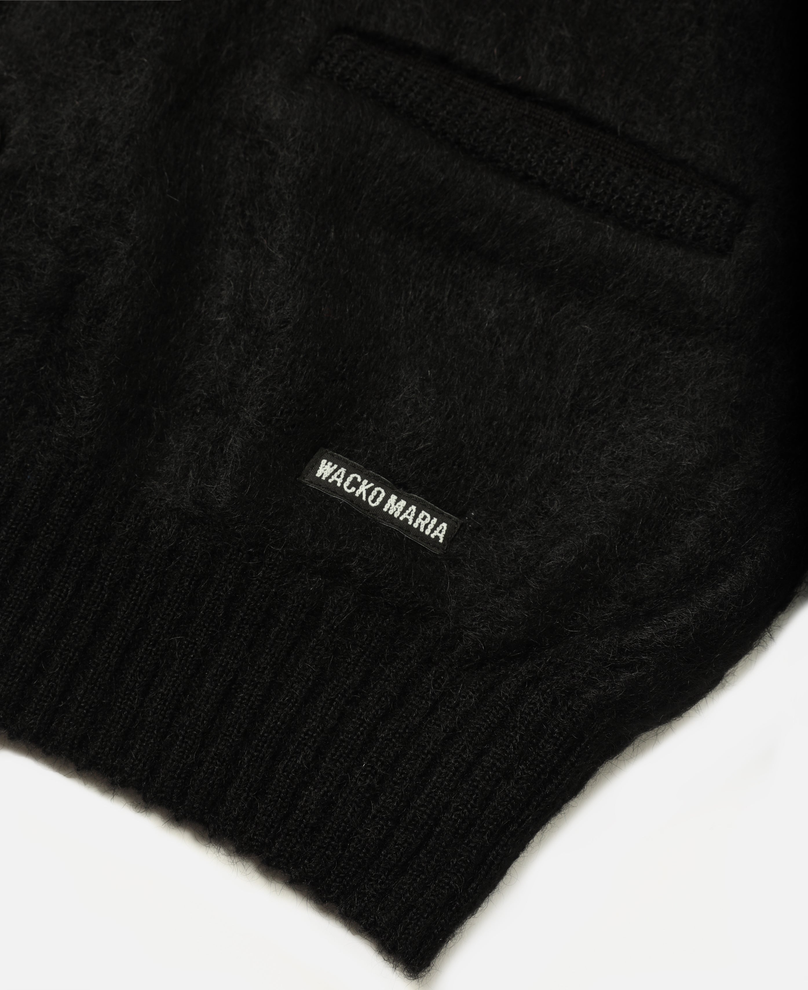 Wacko Maria X Tim Lehi Mohair Cardigan (Black)