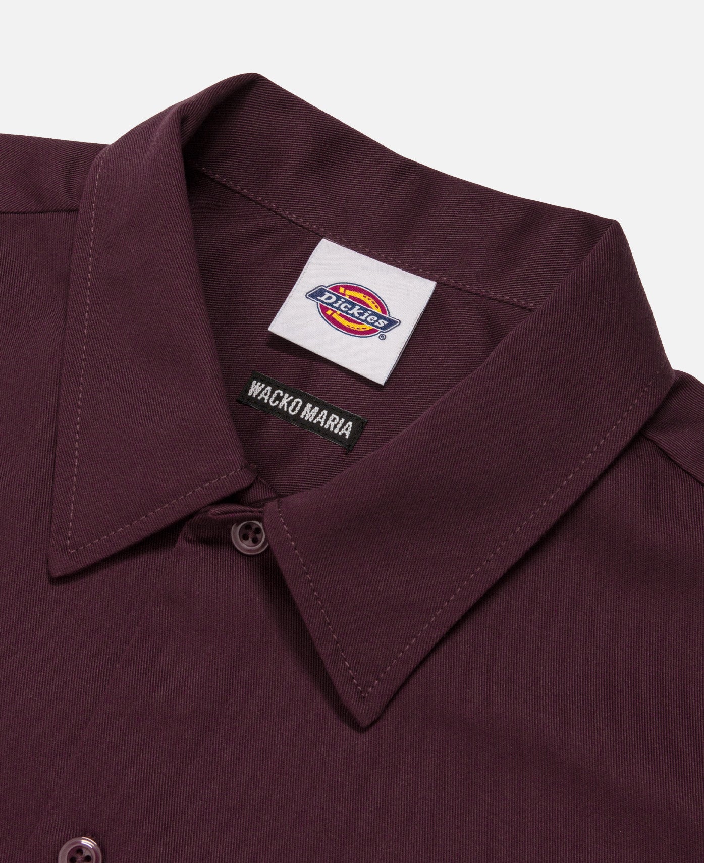 Wacko Maria x Dickies - Work Shirt Type-1 (Burgundy) – JUICESTORE Wacko Maria x Dickies - Work Shirt Type-1 (Burgundy) – JUICESTORE