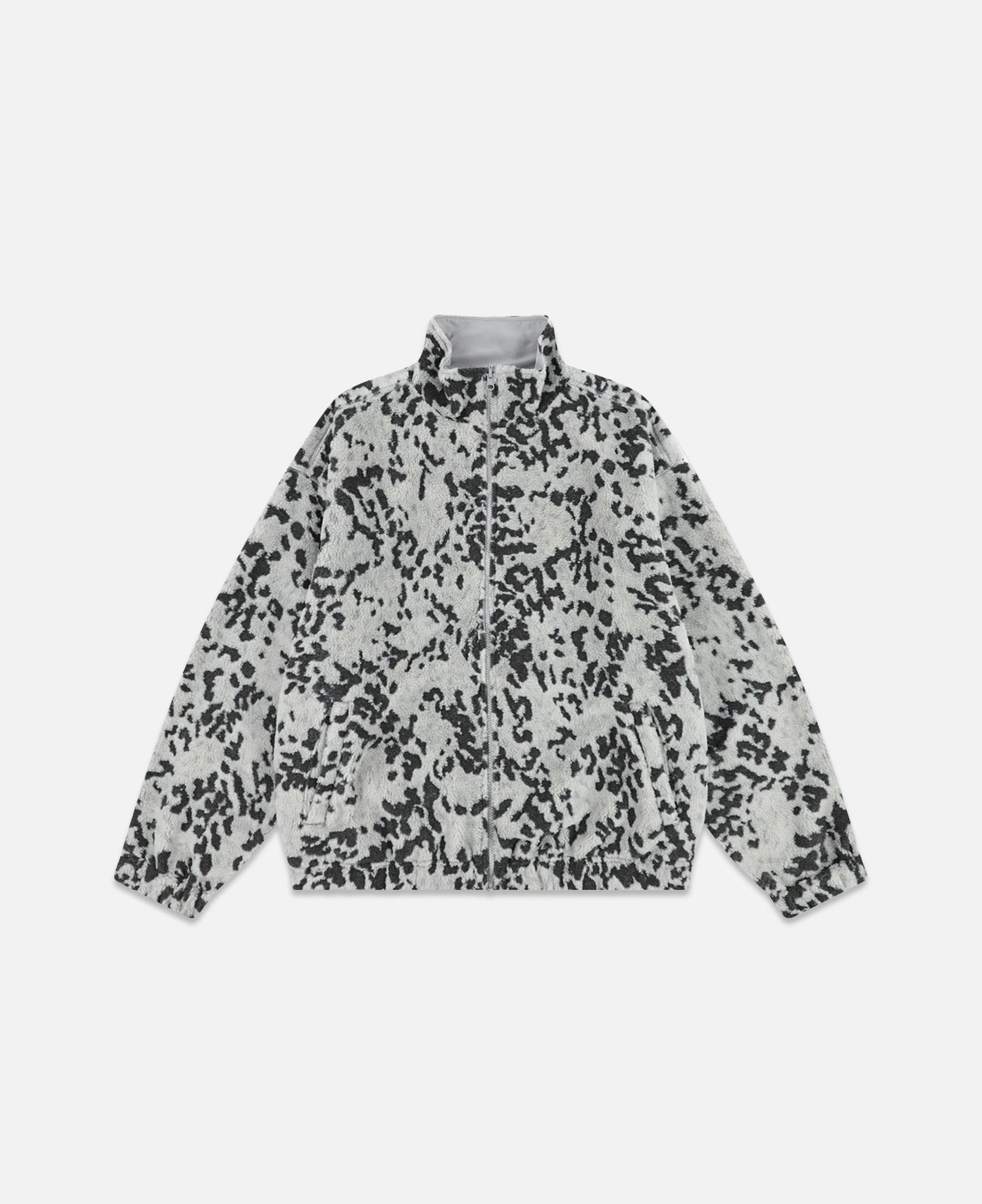 Yeseyesee Reversible Leopard Fleece Jacket (Silver) – JUICESTORE