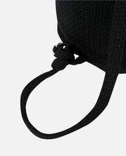 Jacquard Fabric String Bag (Black)