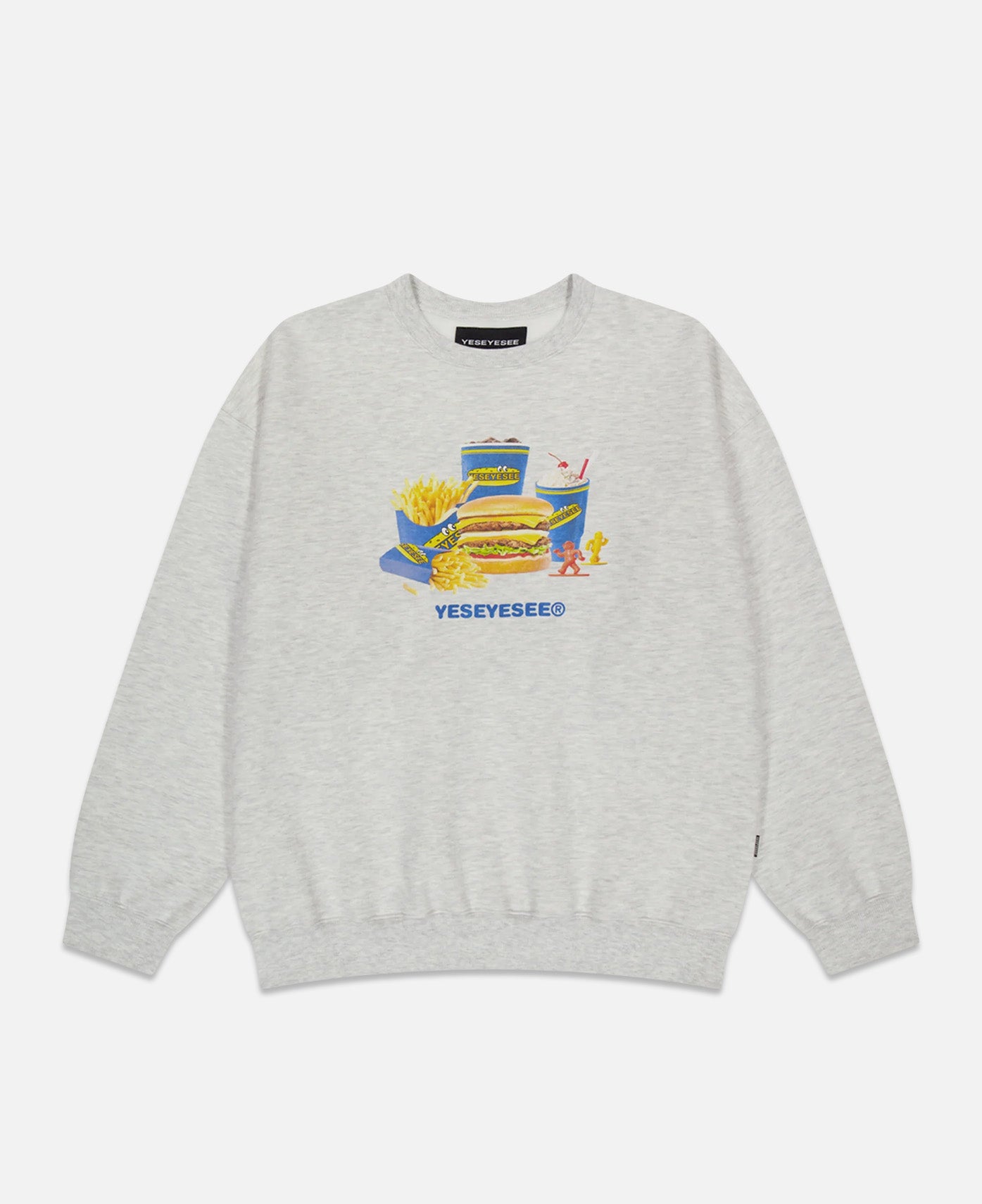 Y.E.S Burger Set Sweatshirt (Grey)