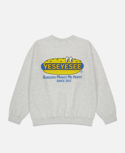 Y.E.S Burger Set Sweatshirt (Grey)