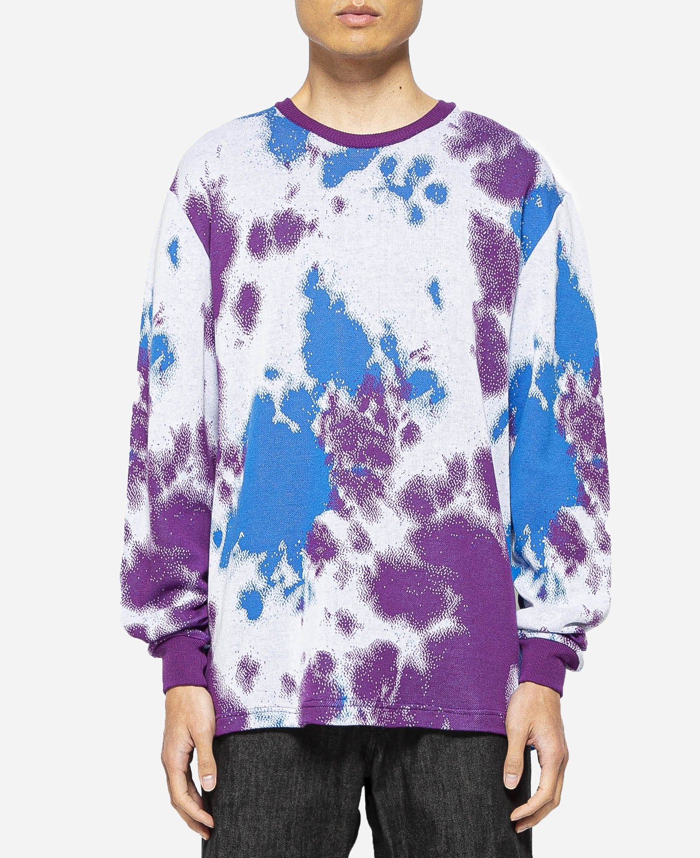 Marble Tie-dye JQ Sweater (Purple)