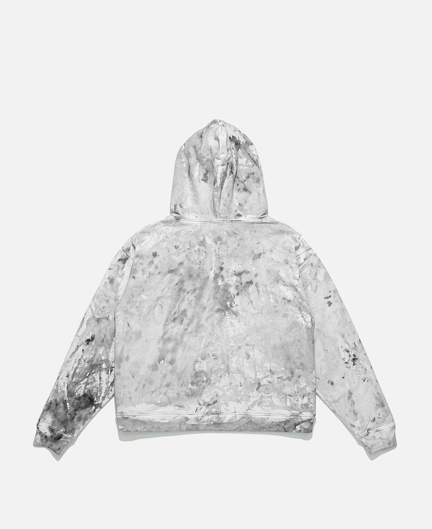 Marble Dye Mountain Logo Hoodie (White)