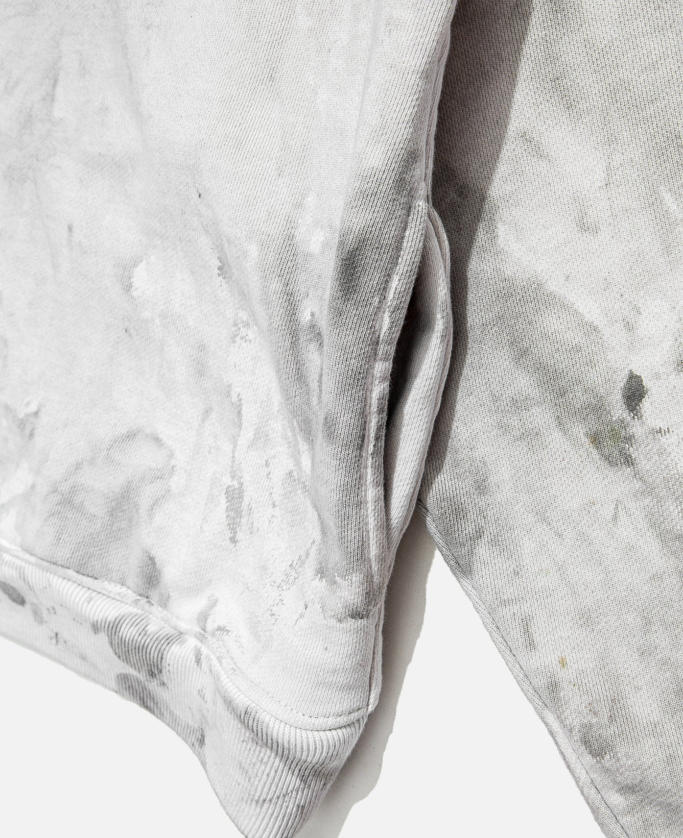 Marble Dye Mountain Logo Hoodie (White)