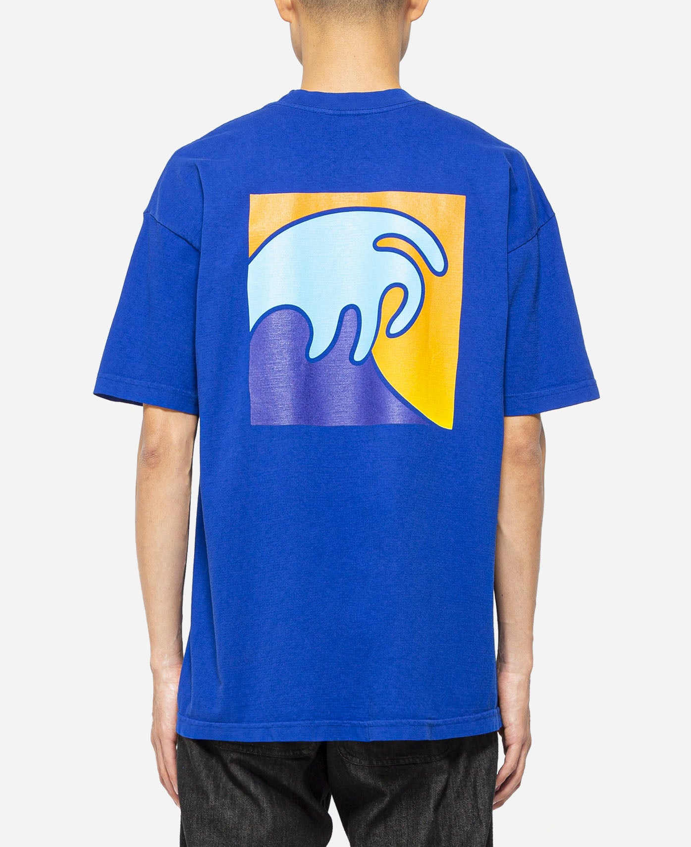 Gradient Logo & Wave T-Shirt (Blue)