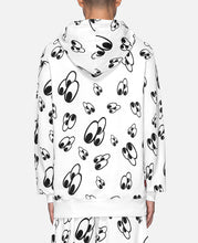 3 Eyed All Print Hoodie (White)