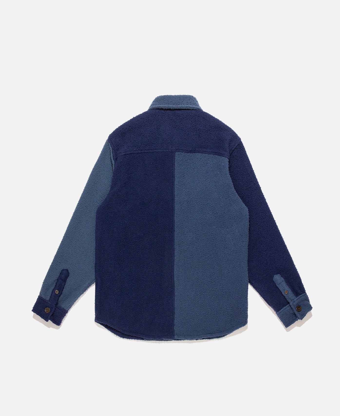 Boiled Wool Overshirt (Navy)