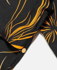 Fireworks S/S Tuck Open Collar Shirt (Black)