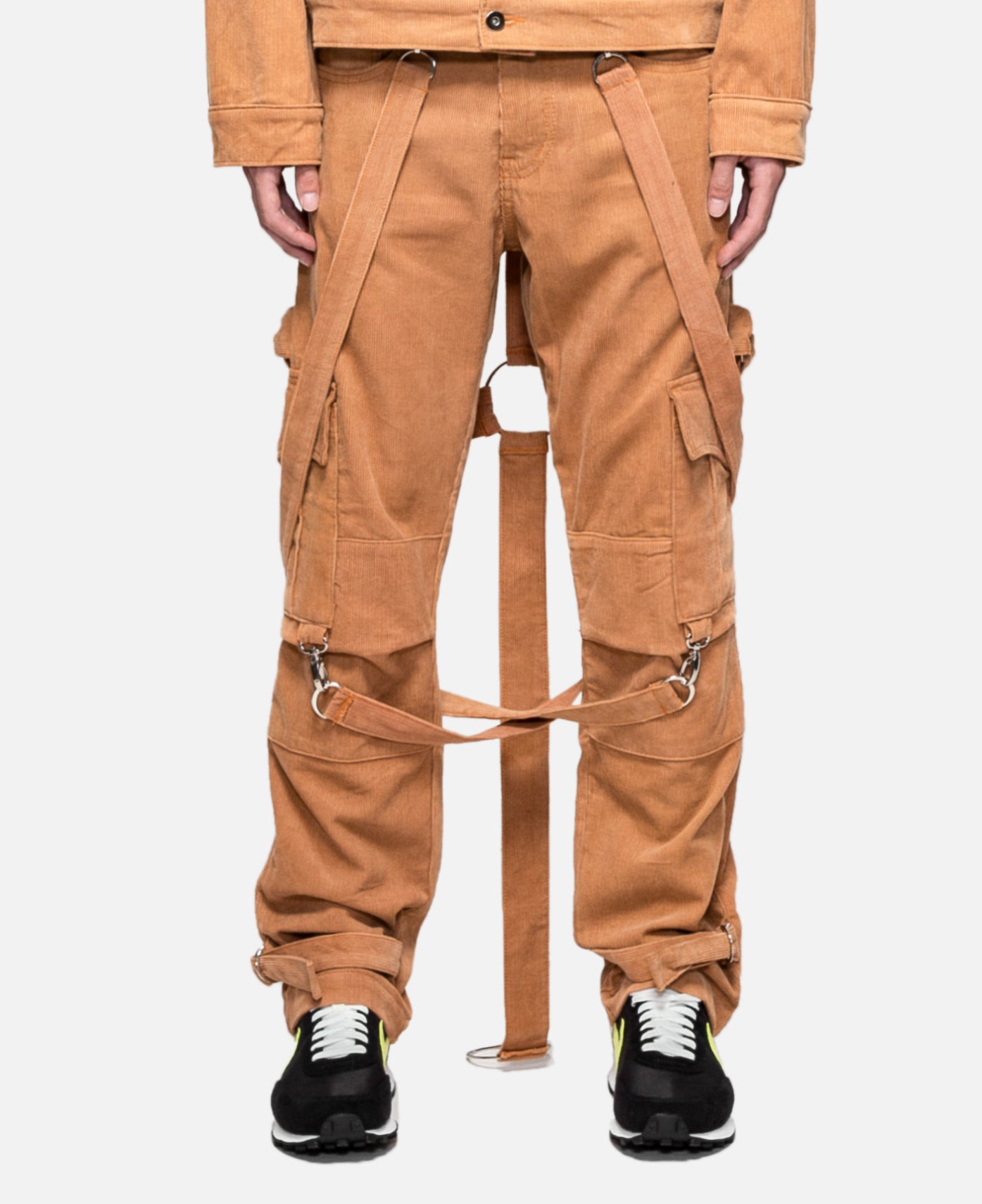 Corduroy Crucifix Bondage Trouser (Brown)