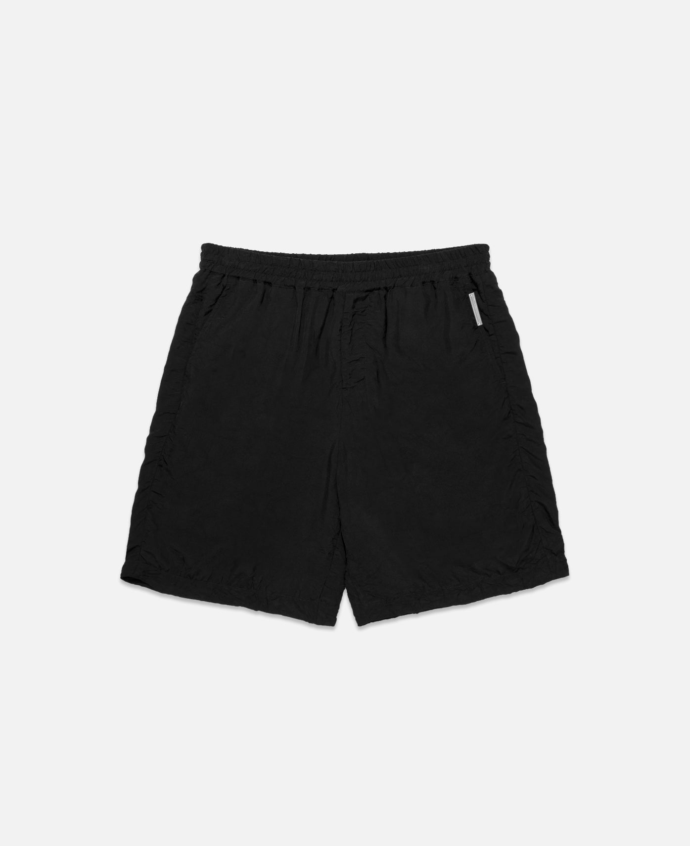 Woven Cast Crinkle Shorts (Black)