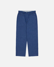 L Pocket Denim Straight Pants (Blue)