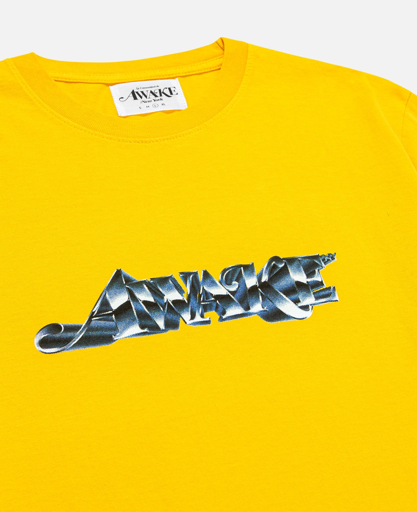 Chrome Logo T-Shirt (Yellow)