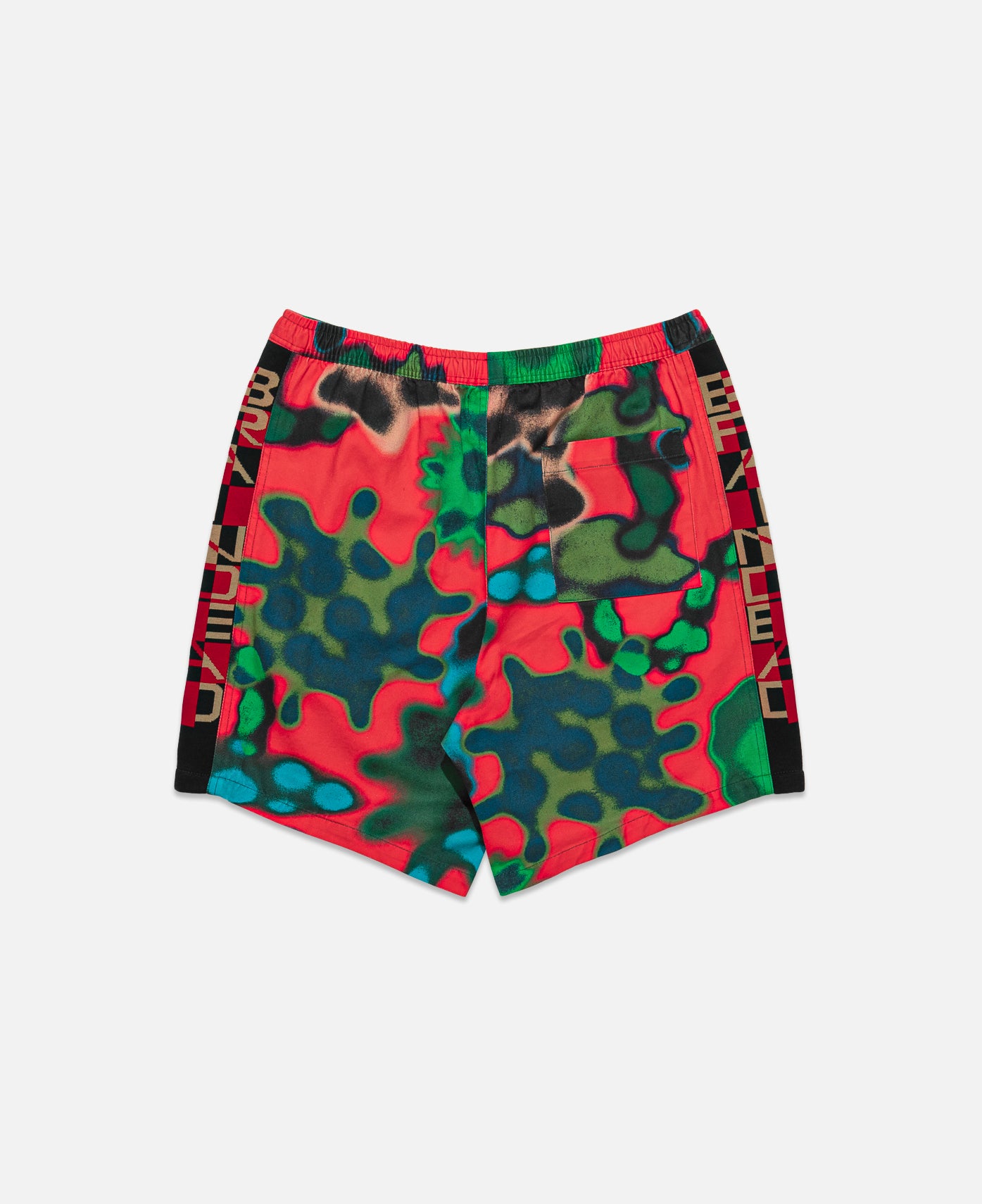 Amoeba Watercolour Beach Shorts (Green)