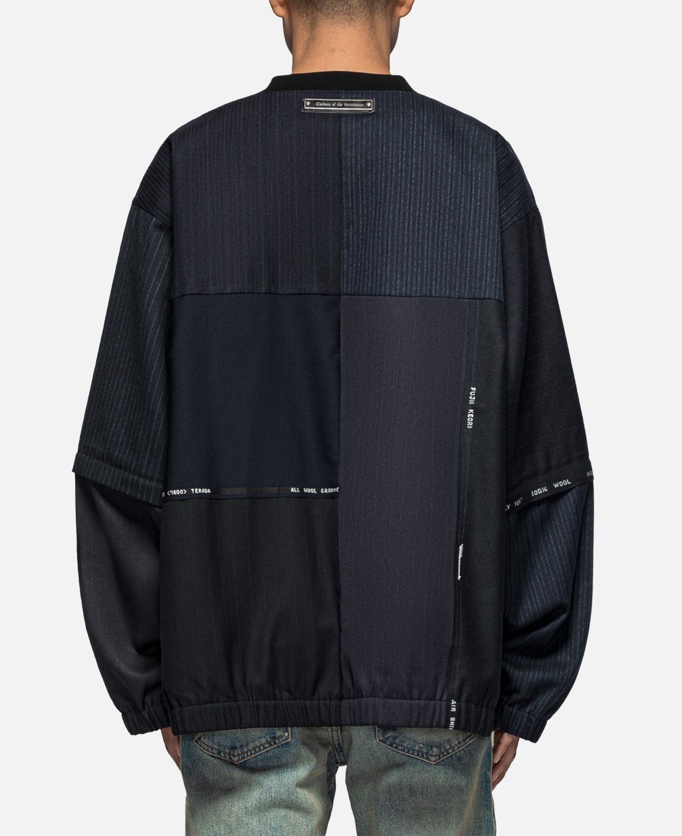 Dead Stock Wool Patchwork PO (Navy)
