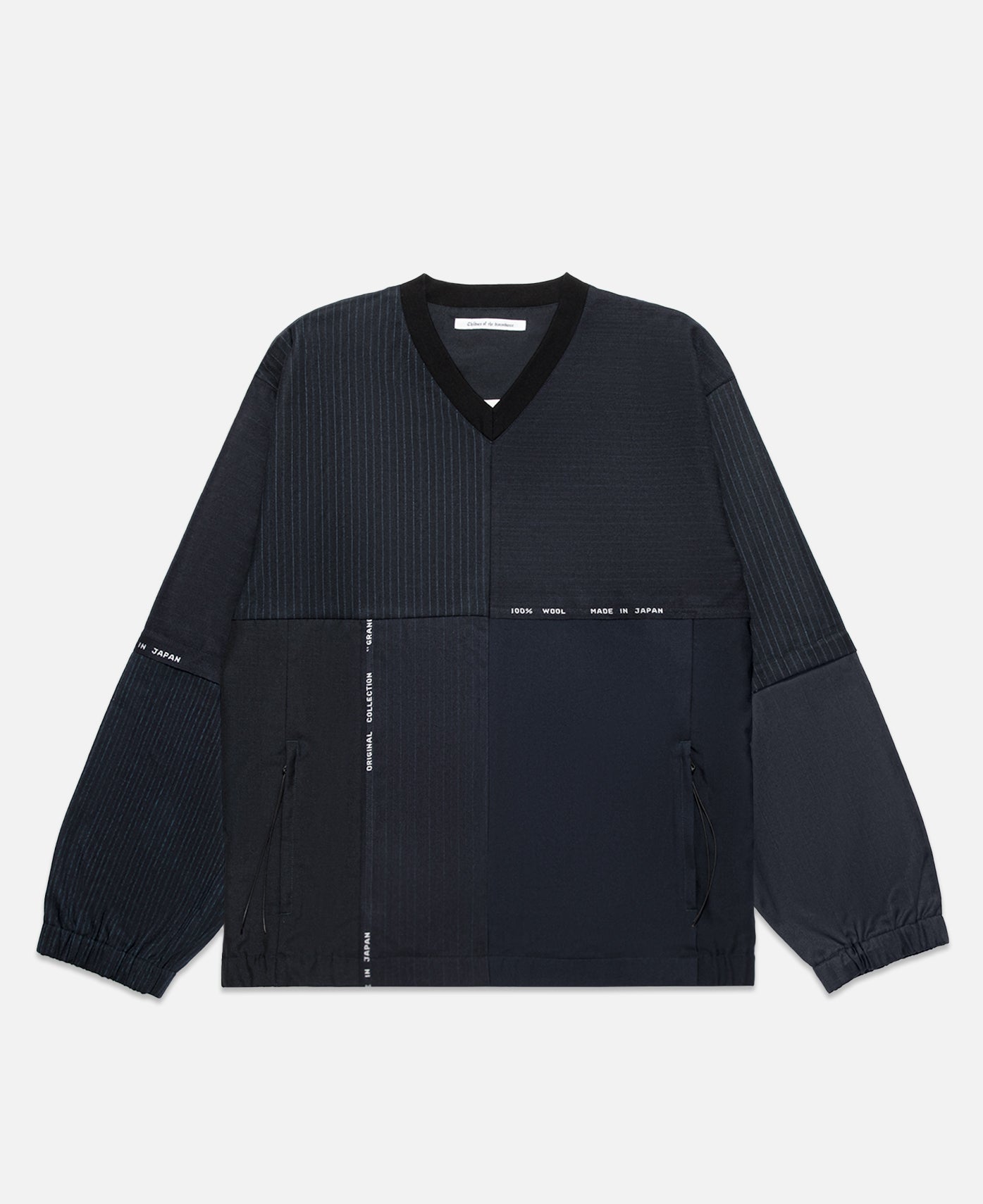 Dead Stock Wool Patchwork PO (Navy)