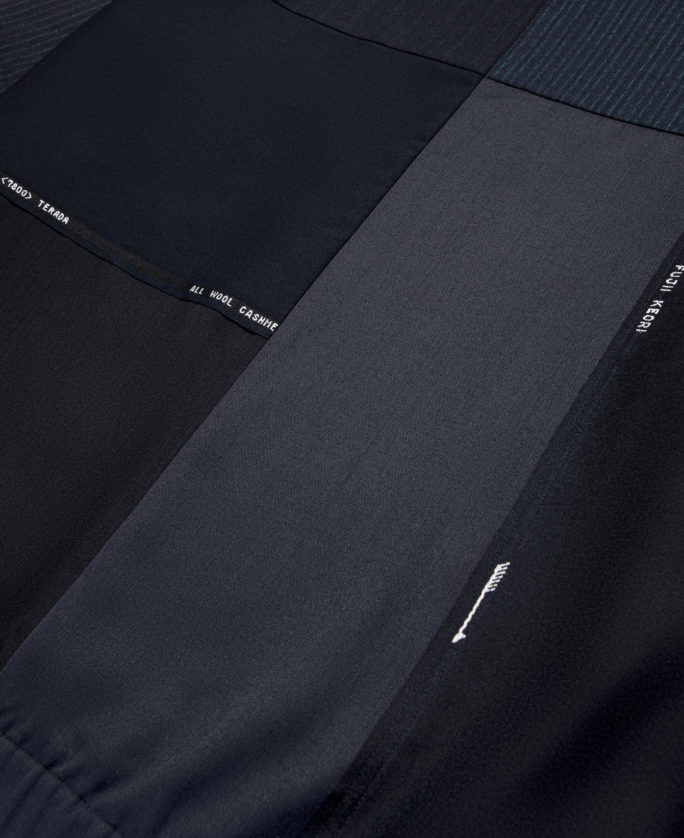 Dead Stock Wool Patchwork PO (Navy)